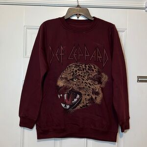 DEF Leppard Ladies Size Small Sweatshirt Nwt